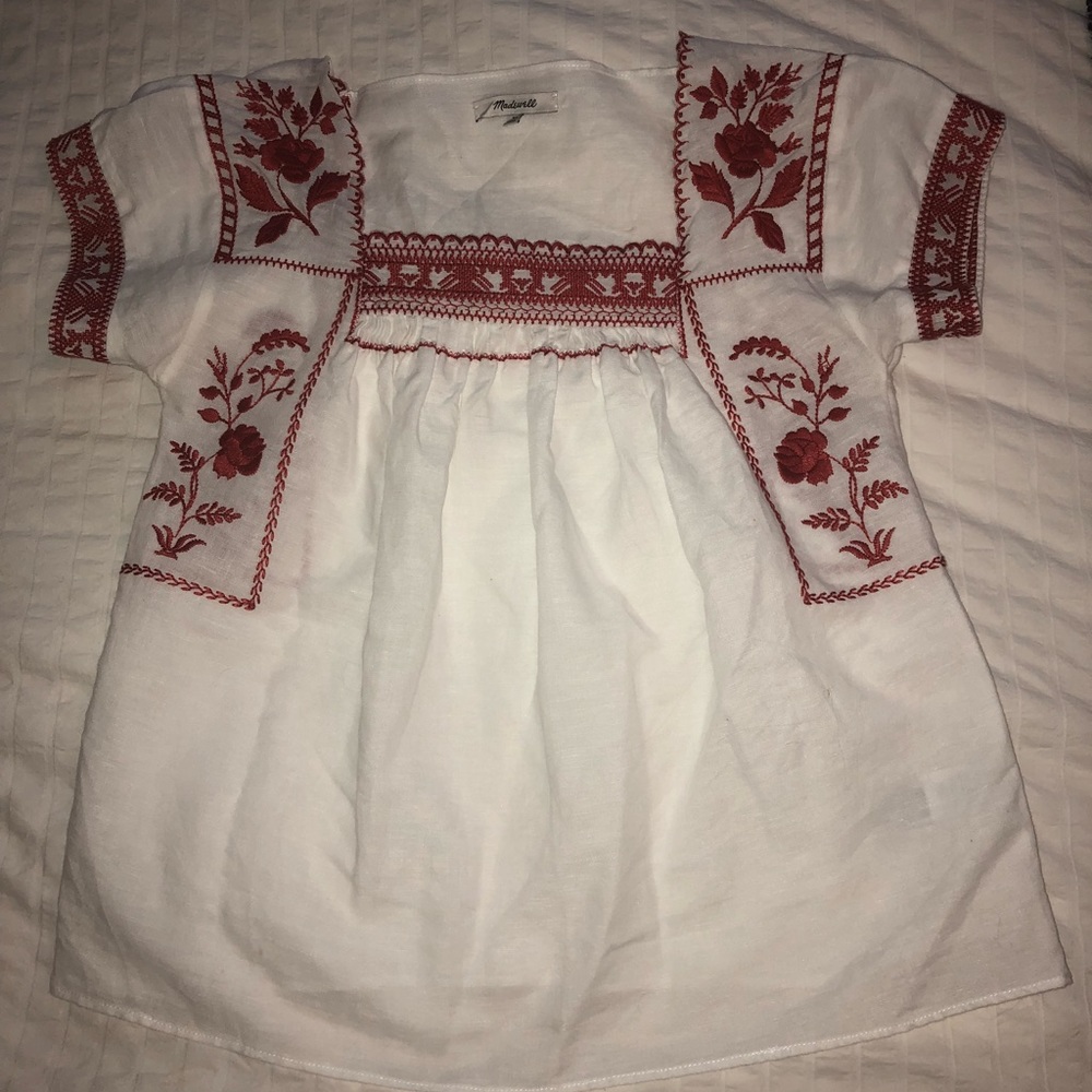 Embroidered Blouse- Madewell